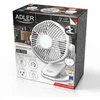 Adler AD 7335 Baterijos ventiliatorius 5?/12.7cm su spaustuku - USB / LED