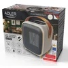 Adler AD 7762 Keraminis šildytuvas su ventiliatoriumi 1000 W, elektrinis šildytuvas su LED, 2 šildymo lygiai 700/1000 W, laikmatis iki 12 h, termostatas 15–45 °C, šalto oro pūtimas
