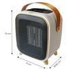 Adler AD 7762 Keraminis šildytuvas su ventiliatoriumi 1000 W, elektrinis šildytuvas su LED, 2 šildymo lygiai 700/1000 W, laikmatis iki 12 h, termostatas 15–45 °C, šalto oro pūtimas