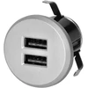 Orno Įkroviklis 2XUSB 3.4A įkroviklis, įleidžiamas, sidabrinis