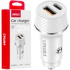 Automobilinis įkroviklis USB-A + USB-C 20W 12/24V AMiO-03878