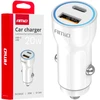 Automobilinis įkroviklis USB-A + USB-C 20W 12/24V AMiO-03881