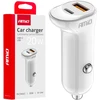 Automobilinis įkroviklis USB-A+ USB-C 20W 12/24V AMiO-03875