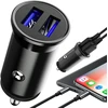 Ładowarka Įkroviklis Greitas automobilinis įkroviklis 2x USB 3.1a - e160
