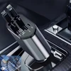 Ładowarka Įkroviklis USB C IOS automobilio įkroviklis su ištraukiama jungtimi, 100 W greitas įkrovimas, 80 cm