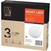 Sieninis šviestuvas Orno AGAT LED 15W, sodo šviestuvas, 1100lm, IP54, 4000K, baltas