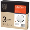 Sieninis šviestuvas Orno AGAT LED 15W, sodo šviestuvas, 1100lm, IP54, 4000K, juodas