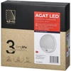 Sieninis šviestuvas Orno AGAT LED 15W, sodo šviestuvas su judesio jutikliu 140°, 1100lm, IP54, 4000K, baltas