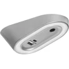 Orno AGRA LED po spintele montuojamas šviestuvas 2,5 W, 80 lm, 4000 K, su bekontakčiu jungikliu ir USB A+C įkrovimo funkcija, pilkas