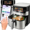 Retoo AIR Oro gruzdintuvė su belaidžiu riebalų neturinčiu 6,5 l talpos gruzdintuvu ir LCD ekranu, 10 meniu arba 1293