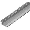 Orno Aliuminio profilis LED juostoms, 2000 x 24,5 x 6,85 mm, įleidžiamas į gipso kartoną, sidabro spalvos