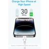 „Anker“ – 322 USB-C–Lightning laidas (3 pėdų, pintas) – baltas