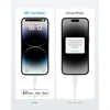 „Anker“ – 322 USB-C–Lightning laidas (3 pėdų, pintas) – baltas