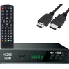 Televizorius Antžeminės televizijos imtuvo dekoderis, USB 5V, „Full HD“ DVB-T2 antenos nuotolinio valdymo pultas + HDMI kabelis - ER1238