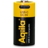 „Aqiila“ – įkraunamos USB-C baterijos – CR123A dydis – 750 mAh – 2 vnt. pakuotėje