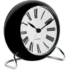 Arne Jacobsen Clocks Arne Jacobsen - Romėniškas stalo laikrodis - Ø11 cm - Baltas ir juodas