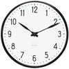 Arne Jacobsen Clocks Arne Jacobsen - Sieninis laikrodis stotelėje - Ø29 cm - Juodas