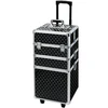 ATL Aptel Kosmetikos priemonių lagaminas ant ratukų BEAUTY TRAVEL CASE 3IN1 Juodas/Sidabrinis