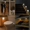 Zd156 LED naktinė lemputė su judesio jutikliu, 3000K, 6x4x2 cm, balta