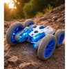 Lean Toys Nuotoliniu būdu valdomas triukų automobilis su šviesos efektais
