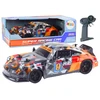 Lean Toys Nuotoliniu būdu valdomas automobilis 1:18 su guminiais ratais, oranžinis