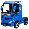 Lean Cars Vaikiškas elektromobilis sunkvežimis Mercedes Actros mėlynas lakuotas su MP4