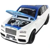 Nuotoliniu būdu valdomas automobilis Bvliiman Lean Toys, baltas/mėlynas, 26x10,5x10 cm