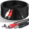 Aux kabelis, mini lizdas 3,5 mm, 2 RCA, RCA, stereo, 1,5 m, e398, 1 vnt.