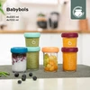 Babymoov - stiklinių Babybols rinkinys - 4 x 120 ml + 4 x 240 ml + receptų knyga