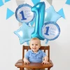 Balony Balionai 1-ojo gimtadienio berniukui 5 žvaigždučių balionų rinkinys