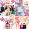 Balony Kūdikio sutiktuvių balionų rinkinys, 5 žvaigždutės, mergaitė