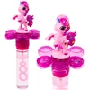 Lean Toys Muilo burbulai su vienaragiu, sukinėjasi gėlė, LED šviesa, 20 cm