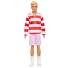 Barbie Barbė - Fashionista Ken lėlė raudonomis ir baltomis juostelėmis (HYV01)