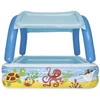Basen/ Pripučiamas vaikų baseinas su stogu 140 x 140 x 114 cm Bestway 52192