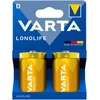 Bateria VARTA LR20 LONGLIFE šarminės baterijos 2 vnt./bl.