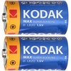 Baterie Kodak MAX šarminės KD-2 LR20 baterijos, 2 vnt.