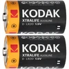 Baterie Kodak XTRALIFE šarminės KD-2 LR20 baterijos, 2 vnt.