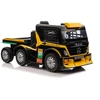 Lean Cars Vienvietis elektromobilis su priekaba Mercedes-Benz Axor XMX622, geltonas