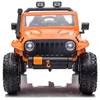 Lean Cars Akumuliatorinis dvivietis automobilis vaikams XB-1118 4x4, oranžinės spalvos