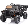 Lean Cars Vaikiškas elektrinis visureigis „Farmer Pick-Up“ (modelis BDM0926, juodas)