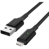 „Belkin“ išmanusis LED USB-A į „Lightning“ laidas, juodas
