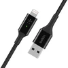 „Belkin“ išmanusis LED USB-A į „Lightning“ laidas, juodas