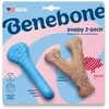 BENEBONE - šuniukų 2 guminių kaulų/šonkaulių rinkinys - mažas
