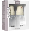 Bibs SEILINTUKAI - Kūdikių buteliukai apvalūs silikoniniai, 2 vnt. - Dramblio kaulo spalvos - 150 ml