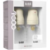 Bibs SEILINTUKAI - Kūdikių buteliukai su apvaliais latekso buteliukais, 2 vnt., lėto srauto - Dramblio kaulo spalvos - 150 ml