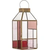Bloomingville – Drew Lantern – rožė – stiklas