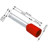 Blow Oem Vamzdelio formos jungtys 1.5/18 100vnt - raudona