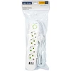 Blow PS-450 4 lizdų 3xUSB tinklo ilgintuvas 5m baltas 2x1mm