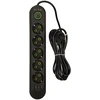 Blow PS-530 5 lizdų 3xUSB tinklo ilgintuvas 3m juodas 2x1mm