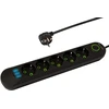 Blow PS-550 5 lizdų 3xUSB tinklo ilgintuvas 5m juodas 2x1mm
